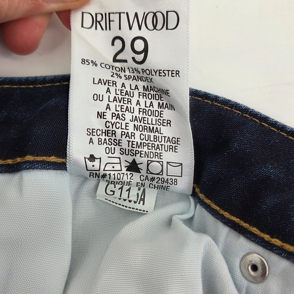 Driftwood Kelly Jazzy Daisy Embroidered Floral Boho Bootcut Dark Wash Jean 29x33 - Picture 11 of 14